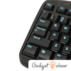 Наклейки на клавиатуру светятся в темноте неон
