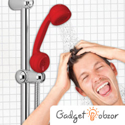 телефон трубка душ вода прикол